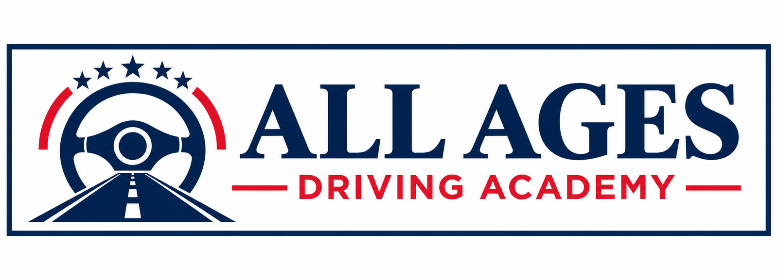 All Ages Driving Academy — five-star logo